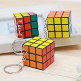 Zeka Küpü Mini Anahtarlık , Rubik Zeka Küpü ( Sabır Küpü) 3x3 Cm - 1 Adet