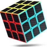Zeka Küpü Renkli Kaliteli Carbon Fiber Rubik Sabır Küpü 3x3x3 Speed Küp - 1 Adet