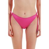 Zeki Aksesuar Detaylı Pembe Bikini Alt, 42 Beden, Kadın