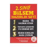 Zeki Çocuk Eğitici Kitaplar 2. Sınıf Bilsem Hazırlık Seti 3 Kitap Sınav Bilgisi ile Tamamı Çözümlü