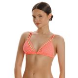 Zeki File Bikini Üstü, Kadın, 40 Beden, Mercan