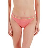 Zeki File Detaylı Koral Bikini Alt, 36 Beden, Kadın