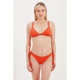 Zeki Global Cam Aksesuar Detaylı Üçgen Bikini - Koral - 40