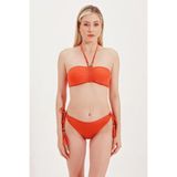 Zeki Global Cam Boncuk Detaylı Bikini Alt - Koral - 42