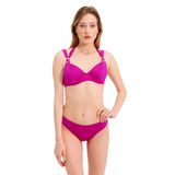 Zeki Gold Detaylı Pembe Bikini Takımı, Kadın, 44 Beden