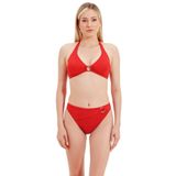 Zeki Kadın Bikini Takımı, Gold Detaylı, Turuncu, 44 Beden