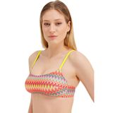 Zeki Kadın Desenli Bikini Üstü, 36 Beden