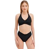 Zeki Kadın Yüksek Bel Siyah Bikini Takımı, 46 Beden