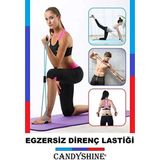 Zeki Karga Pilates Egzersiz Bandı Aerobik Yoga İçin Direnç Lastiği Esnek ve Dayanıklı - Turuncu