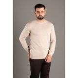 Zeki Özer Erkek Bej Basic O Yaka Triko - XL