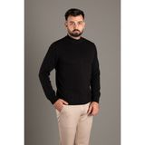 Zeki Özer Erkek Siyah Desenli Balıkçı Triko - 2XL