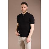 Zeki Özer Erkek Siyah Triko T-Shirt - XL