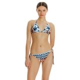 Zeki Üçgen Bikini Takımı, Desenli, 36 Beden, Kadın
