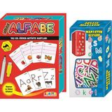 Zekice Eğitici Alfabe Kartları ve Manyetik Alfabe - Beyaz
