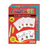 Zekice Eğitici Alfabe Yaz-Sil-Öğren Aktivite Kartları Eğlenceli Tasarım 32 Kart
