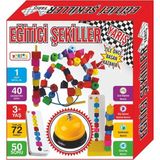 Zekice Oyuncak Ring Eğitici Şekiller Yarış Oyunu - Renkli