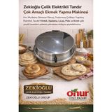 Zekioğlu Elektrikli Tandır Ekmek Tandırı Krom Çelik Tandır