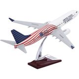 Zekupp 1:100 Boeing 737-800 Abd Tasarımlı Uçak Maketi, 1/100 Ölçek Model Uçak, Havacılık Meraklıları Için Hediye, Koleksiyoner Hediyesi