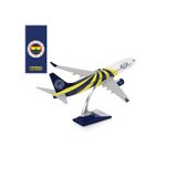 Zekupp Boeing 737-800 1/100 Ölçek Fenerbahçe Lisanslı Sarı Lacivert Tasarım Maket Uçak