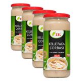 ZEL Kelle Paça Çorbası 480 ml – İlikli Kemik Suyundan, Proteinli Geleneksel Çorba (4 paketi)