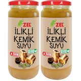 ZEL%100 Dana İlikli Kemik Suyu 2x480 ml – 12 Saat Kaynatılmış, Katkısız, Yüksek Proteinli