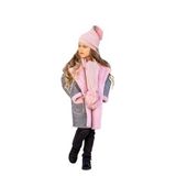 Zelhankids 3 parça kaşe mont set pembe 2-4 Yaş