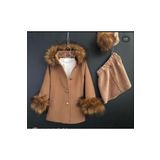 Zelhankids 4'lü kaşe mont set Kahverengi 2-4 Yaş