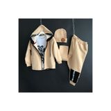 Zelhankids 5 Parça Erkek Çocuk Eşofman Takım, Bej, 6-7 Yaş