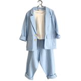 Zelhankids ERKEK ÇOCUK KETEN TAKIM BEBEMAVİSİ 14-15 Yaş