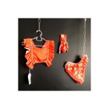 Zelhankids KIZ ÇOCUK BİKİNİ TAKIM TURUNCU 5-6 Yaş