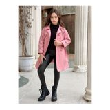 Zelhankids Kız Çocuk Trençkot 3-4 Yaş, 3-4 Yaş, 4526858, Pembe, Kız Çocuklar