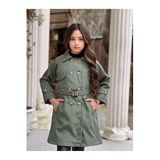 Zelhankids Kız Çocuk Trençkot 9-10 Yaş, 9-10 Yaş, 4526858, Haki, Kız Çocuklar