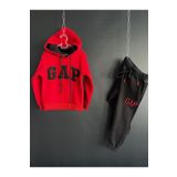 Zelhankids Unisex Çocuk Eşofman Takımı KIRMIZI 7-8 Yaş