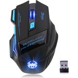 Zelotes F14 LED Optik Bilgisayar Faresi Kablosuz 2.4g - Siyah