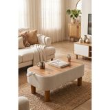 Zem Ramos Sandıklı Orta Sehpa/Bench, Açık Krem