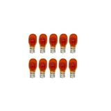 Zembil 10 Adet 12V T15 WY16W Dipsiz Standart Ampul Turuncu