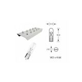 Zembil 10 Adet 12V T5 1.2W Dipsiz Standart Gösterge Ampul