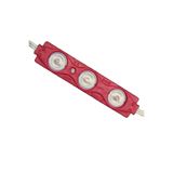 Zembil 10 Adet Kırmızı 12V 1.5W 3 Ledli Mercekli Parmak LED Modül 2835 Smd
