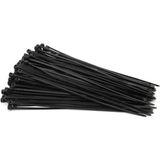 Zembil 100 Adet 2.5MMX140MM Kablo Bağı Plastik Cırt Kelepçe Siyah