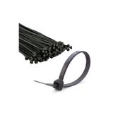 Zembil 100 Adet Siyah Plastik Cırt Kelepçe Kablo Bağı 4.8X200Mm