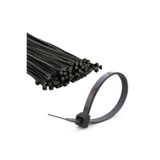 Zembil 100 Adet Siyah Plastik Cırt Kelepçe Kablo Bağı 4.8X250Mm