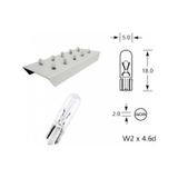 Zembil 12V T5 1.2W Dipsiz Gösterge Standart Ampul