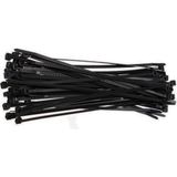 Zembil 200 Adet 2.5MMX140MM Kablo Bağı Plastik Cırt Kelepçe Siyah