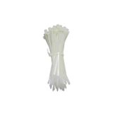 Zembil 200 Adet Beyaz Plastik Cırt Kelepçe Kablo Bağı 4.8X250MM