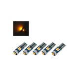 Zembil 5 Adet T5 Led Kilometre Kadran Ambians Aydınlatma Led Ampul Turuncu