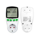 Zemheri Dijital Wattmetre Enerji Sarfiyat Ölçer Tüketim Ölçer Tekli Priz 220 Volt 16 Amper 3680 Watt