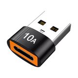 Zemheri Powermaster PM-24188 Erkek USB 3.0 To Dişi Type-C Otg Ara Aparat 10 Amper Data - Şarj Kablosu - Siyah