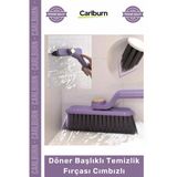 Zemin Fayans Derz Pencere Köşe Banyo Mutfak Pratik Döner Başlıklı Temizlik Fırçası Cımbızlı