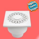 Zemin Yer Süzgeci Banyo Izgara Balkon Lavabo Pis Su Gideri Kapak Kapağı Alttan Giderli Yer Sifonu