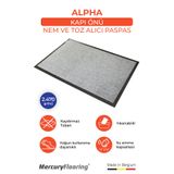 Zemincim Alpha Gri 75 Kapı Önü Nem Ve Toz Alıcı Paspas
